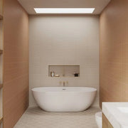 Sahara 1x12 Matte 11.75x11.75 Grey Glass Mosaic