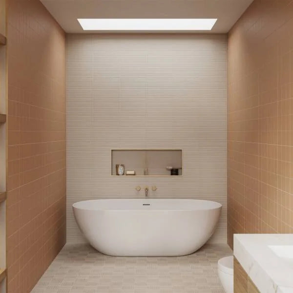 Sahara 1x12 Matte 11.75x11.75 Grey Glass Mosaic