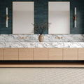 Sahara Grey Crosshatch 5/8x4 Matte Glass Mosaic