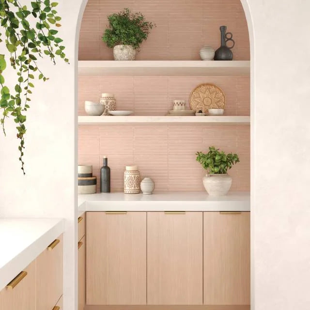 Sahara Rose 11.75x11.75 1x12 Matte Glass Mosaic