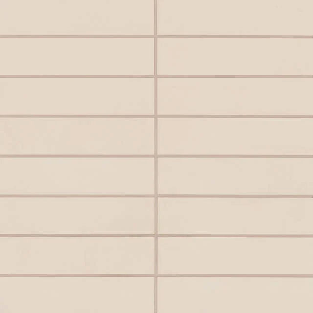 Sahara White 12x3 Matte Pressed Ceramic Field Tile