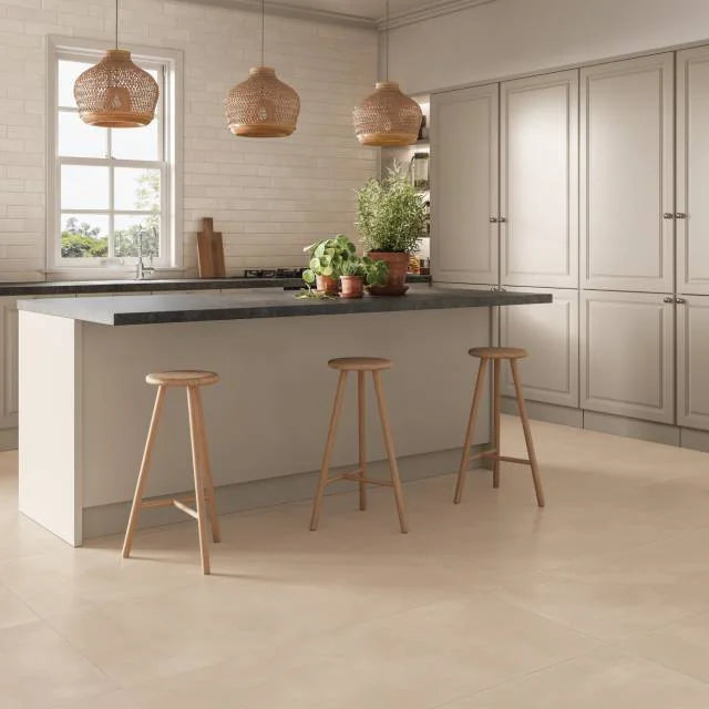 Sahara White 24x48 Rectified Field Matte Ceramic Tile
