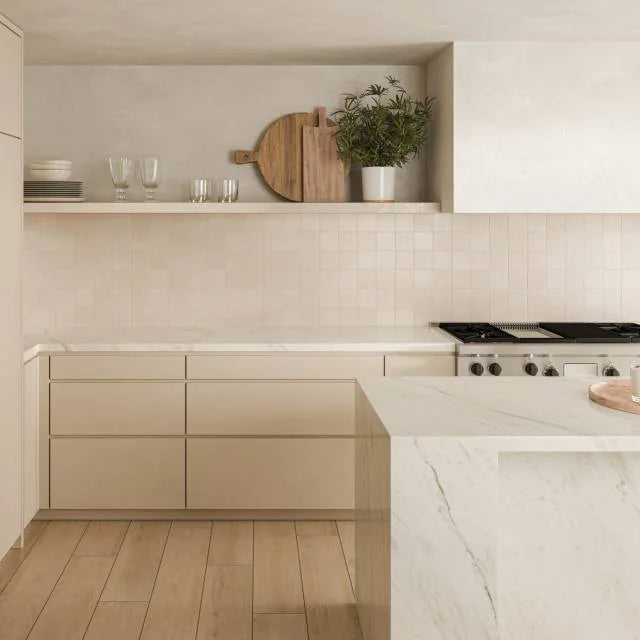 Sahara White 4x4 Square Matte Porcelain Mosaic Tile