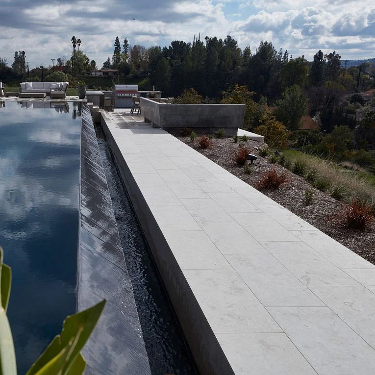 Salem Grey Renaissance 12x24 Limestone Pool Coping