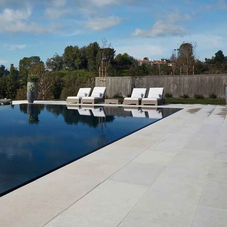 Salem Grey Renaissance 12x24 Limestone Pool Coping