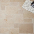 Salem Grey Tumbled Lyon Pattern Marble Paver
