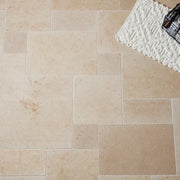 Salem Grey Tumbled Lyon Pattern Marble Paver