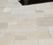 Salem Grey Tumbled Lyon Pattern Marble Paver