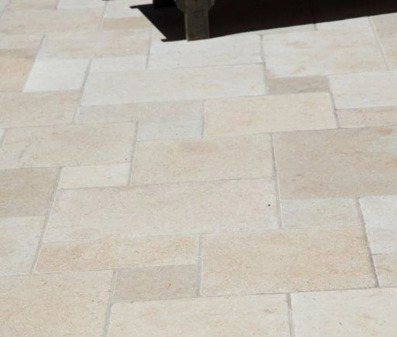 Salem Grey Tumbled Lyon Pattern Marble Paver