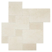 Salem Grey Tumbled Lyon Pattern Marble Paver