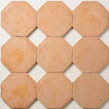 Saltillo Octagon 12x12 Terracotta Tile close-up