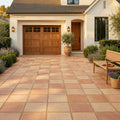 Saltillo Regular Edge 16x16 Natural Terracota Paver — Front Yard driveway