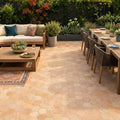 Saltillo Regular Hexagon 8x8 Natural Terracota Paver — Backyard patio