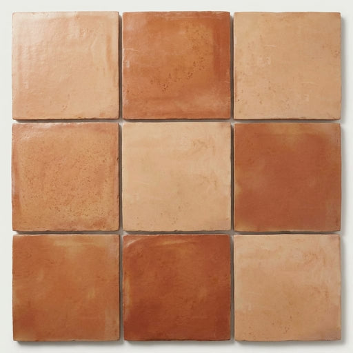 Saltillo Sealed 12x12 Natural Terracota Paver close-up