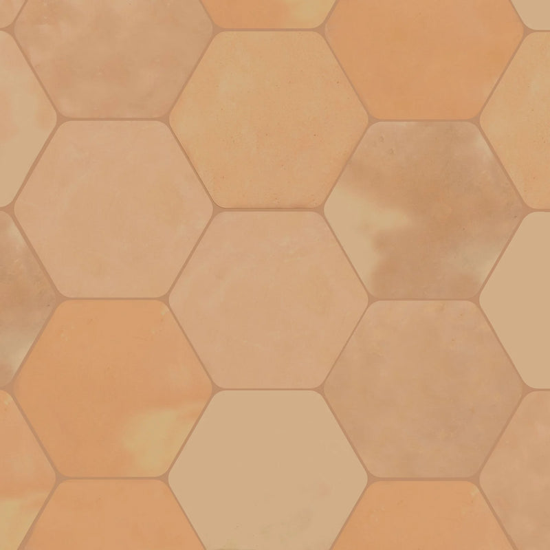 Saltillo Super Hexagon Terracota 8x8 Natural Paver