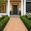 Saltillo Super Hexagon Terracota 8x8 Natural Paver — Front Yard walkway