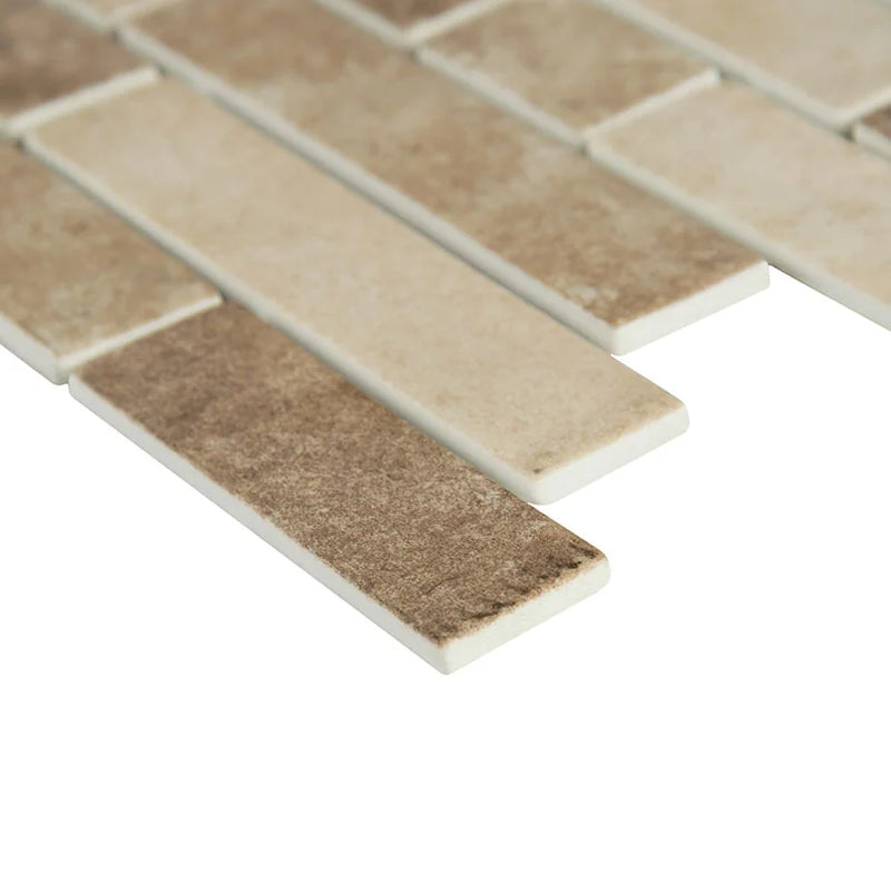 Sandhills Interlocking Pattern Misc. 0.24 Inch Glass Mosaic Tile