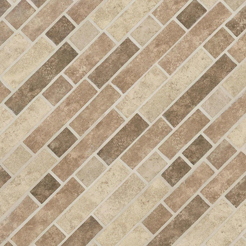 Sandhills Interlocking Pattern Misc. 0.24 Inch Glass Mosaic Tile