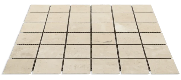 Travertine/Marble Mosaics Sandy Beige 12x12 Polished Natural Marble Mosaic