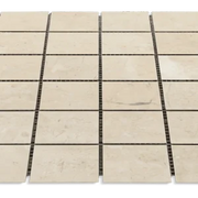 Travertine/Marble Mosaics Sandy Beige 12x12 Polished Natural Marble Mosaic