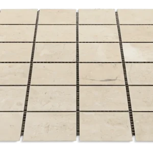 Travertine/Marble Mosaics Sandy Beige 12x12 Polished Natural Marble Mosaic