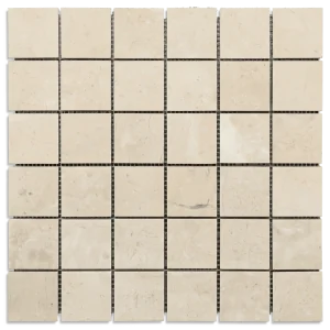 Travertine/Marble Mosaics Sandy Beige 12x12 Polished Natural Marble Mosaic
