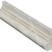 Liners Sandy Beige 2.5x12 Natural Veined Marble Trim