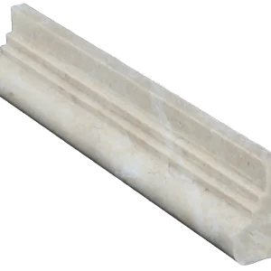 Liners Sandy Beige 2.5x12 Natural Veined Marble Trim