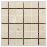 Travertine/Marble Mosaics Sandy Beige 12x12 Honed Natural Marble Mosaic