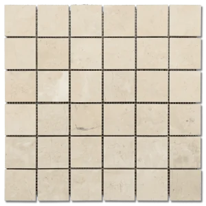 Travertine/Marble Mosaics Sandy Beige 12x12 Honed Natural Marble Mosaic