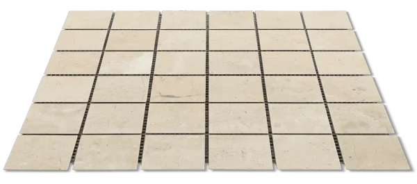 Travertine/Marble Mosaics Sandy Beige 12x12 Honed Natural Marble Mosaic
