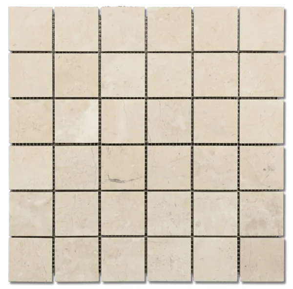 Travertine/Marble Mosaics Sandy Beige 12x12 Honed Natural Marble Mosaic