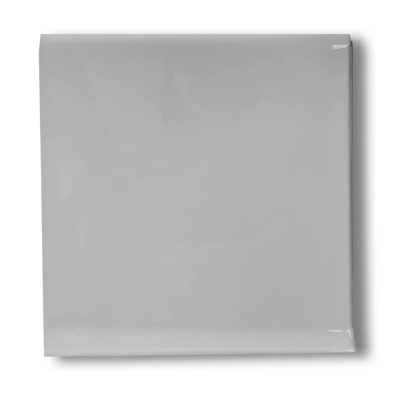 Sanitary Cove Base Glossy Grey 6x6 Ceramic Tile