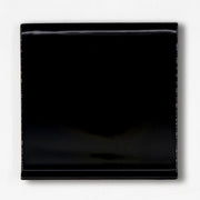 Sanitary Cove Base S3619T Black 6x6 Glossy Ceramic Tile