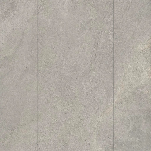 Sant' Agostino Bergstone Grey 24x48 matte porcelain tile with a gray stone texture.