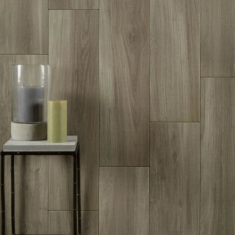 Sav Wood Grigio 4x16 Surface Bullnose Wood Look Porcelain Trim