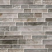 Savoy Interlocking Pattern Misc. 0.31 Inch Glass Blend Mosaic Tile
