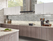 Savoy Interlocking Pattern Misc. 0.31 Inch Glass Blend Mosaic Tile