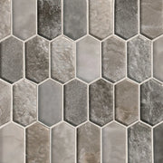 Savoy Picket Pattern Misc. 0.31 Inch Glass Blend Mosaic Tile