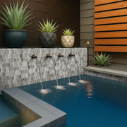 Savoy Picket Pattern Misc. 0.31 Inch Glass Blend Mosaic Tile