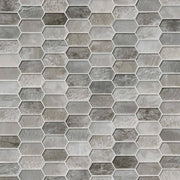 Savoy Picket Pattern Misc. 0.31 Inch Glass Blend Mosaic Tile