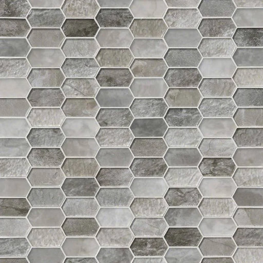 Savoy Picket Pattern Misc. 0.31 Inch Glass Blend Mosaic Tile