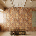 Scabos Travertine 12x12 Filled & Polished Travertine Tile — Hallway floor