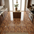 Scabos Travertine 12x12 Filled & Polished Travertine Tile — Kitchen floor