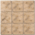 Scabos Travertine 12x12 Tumbled Travertine Tile close-up