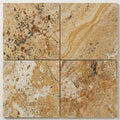 Scabos Travertine 18x18 Filled & Honed Travertine Tile close-up