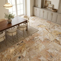 Scabos Travertine 18x18 Filled & Honed Travertine Tile — Dining Room floor