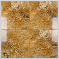 Scabos Travertine 18x18 Filled & Polished Travertine Tile close-up