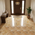 Scabos Travertine 18x18 Filled & Polished Travertine Tile — Foyer floor