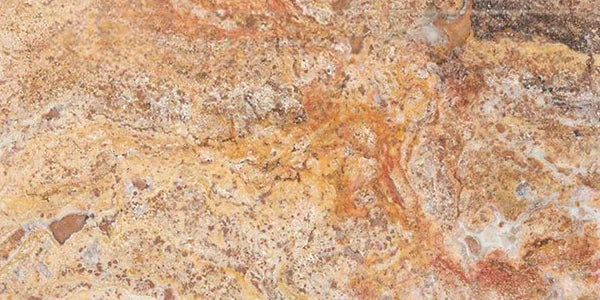 Autumn Leaves Scabos Travertine Filled, Honed & Straight Edge 12 x 24 x 1/2 Cross Cut Tile